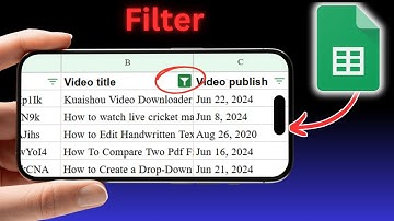 how to use filter in google sheet mobile