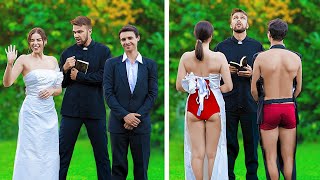 Rich Bride vs Broke Bride / 12 Funny and Awkward Moments