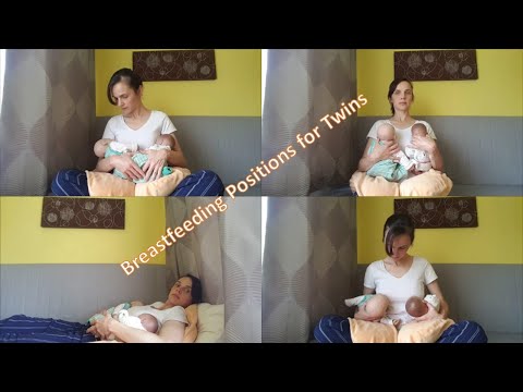 Tandem BREASTFEEDING POSITIONS for TWINS