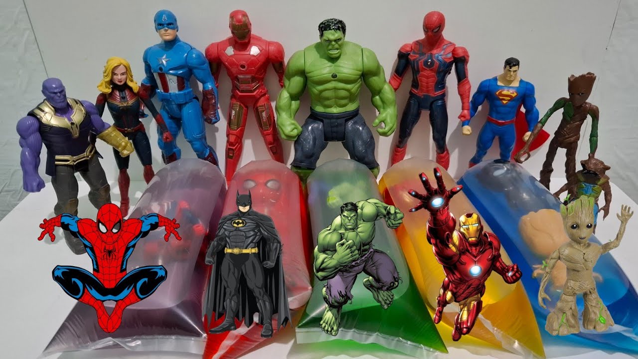 AVENGERS TOYS/Action Figures/Unboxing/Spiderman, Groot, Batman, Ironman, Thanos, Superman, Hulk/Toys