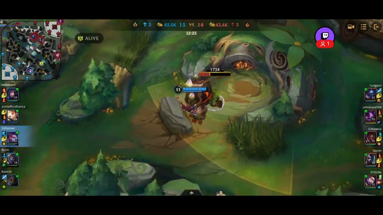 Ahri ROAMING POWER! Wild Rift (No Commentary)