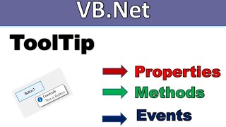 Vb.net tooltip control|properties,methods and events