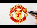 How to Draw the Manchester United Logo 🟥
