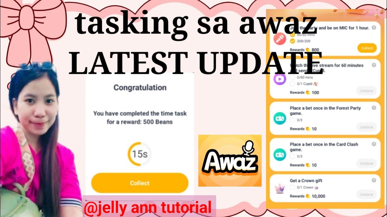 Tasking sa awaz app LATEST UPDATE • Tasking ng male and female account ...