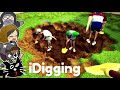無職4人で協力して庭に穴を掘ってお宝を見つけるゲーム『iDigging』