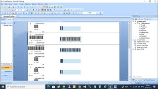 Crystal report - barcode label | تصميم لاصقة الباركود بإستخدام كريستال ريبورت