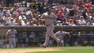 SF@SD: Belt puts the Giants on the board with double