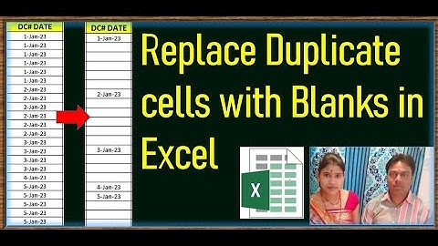 Eliminate Duplicate Cells in Excel: Replace with Blanks [Tutorial]#excel