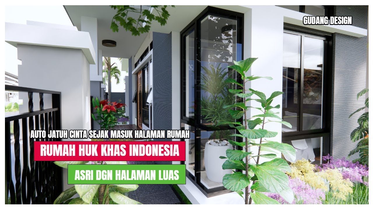 Gak Nyangka lahan 11x12 bs jadi Sekeren Ini Rumahnya - Rumah Huk dgn 2 Muka