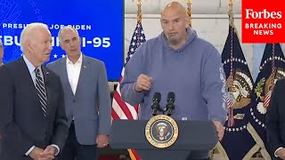 John Fetterman Praises Biden For Helping Fix Bridges In Event Promoting I-95 Repairs