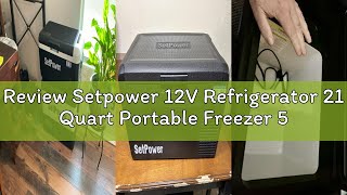Review Setpower 12V Refrigerator 21 Quart Portable Freezer 50 Hours Keep Cool,Electric Cooler for Ve