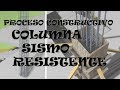 Construcción de columna sismoresistente o resistente a sismo (antisísmica)