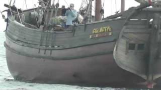 Wooden sailing boat of a very OLD design