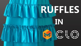 Ruffles In CLO3D and Marvelous Designer