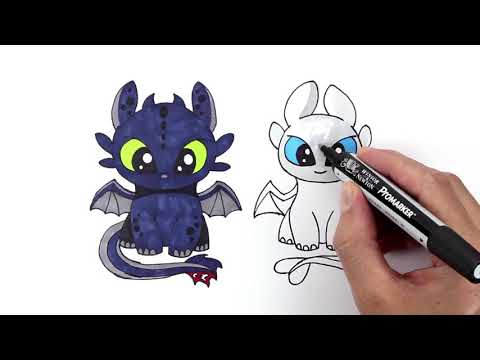 toothless-and-light-fury-|-drawing-and-coloring-|-how-to-draw-cute-dragon