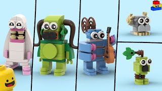How to make My Singing Monsters out of LEGO: Mammott, Entbrat, Bowgart, Noggin, and Furcorn