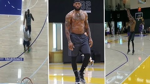Dwight Howard Works On His FREE THROWS! Lebron James WORKS on His 3 Pointer With A SKILLED Trainer!