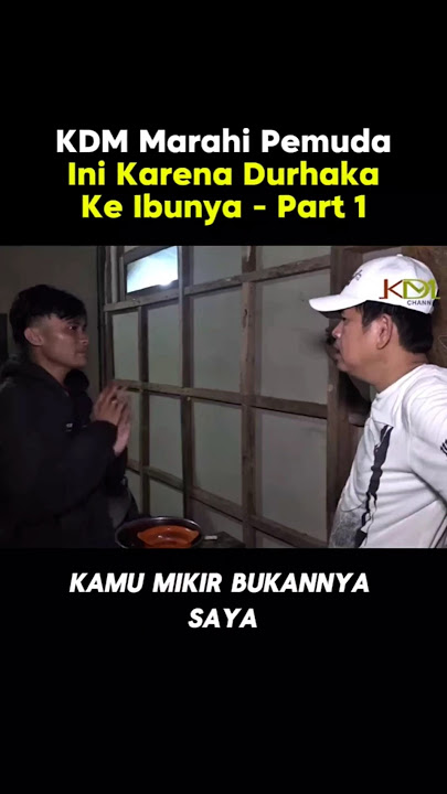 Kang Dedi Mulyadi Marahi Pemuda Ini Karena Durhaka Ke Ibunya #kdm