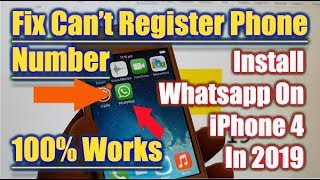 FIXED: Whatsapp Can't Register With This Phone Number on iPhone 4 in 2019 screenshot 5