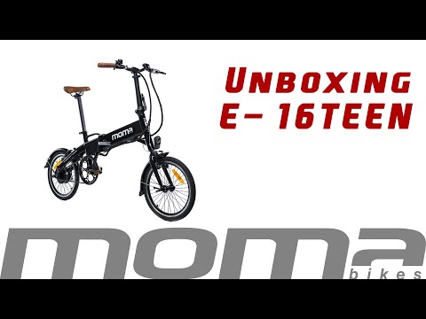 Moma Bikes E-16Teen Bicicleta Eléctrica Negra