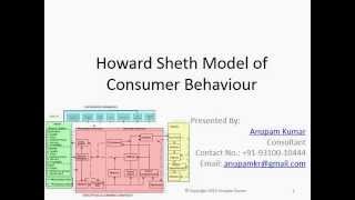 Howard Sheth Model of Consumer Behaviour