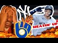 Judge heatin up  yankees vs brewers game 3 fan reaction