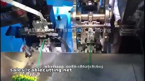 Fully Automatic water seal insertion wire crimping machine,  waterproof Seal insert crimping machine