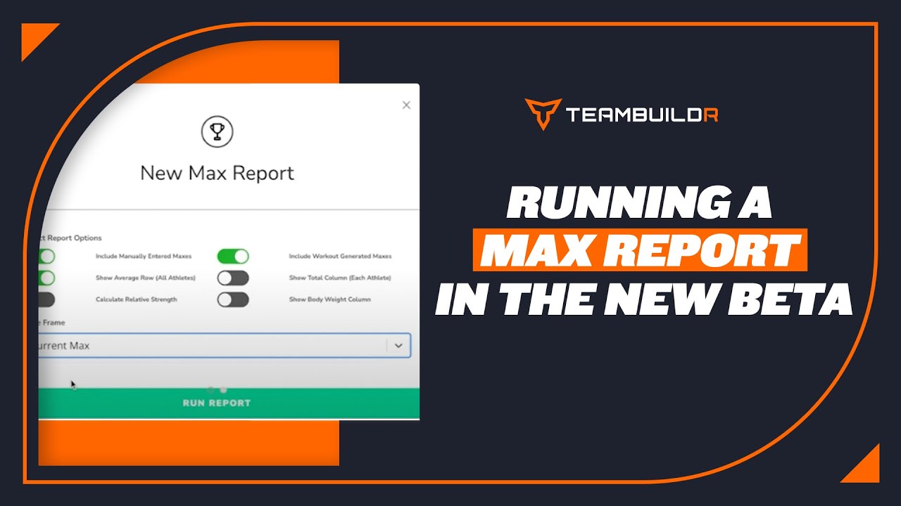 Running a Max Report in the New Beta - YouTube