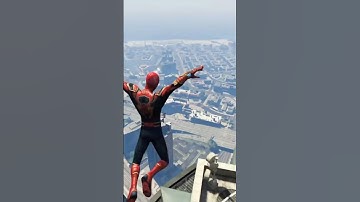 Evolution of Spider-Man Jumping From Highest Point in All GTA Games#shortsfeed #shorts
