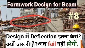 Formwork Design for Beam using MS box | Formwork Deflection Limit | डिजाइन कैसे करें, जब बॉक्स हो |