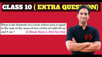 What is the diameter of a circle whose area is equal to the sum of the areas of two circles of radii