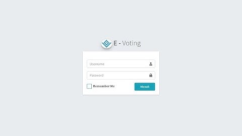 [Demo] Aplikasi E-Voting Codeigniter 3