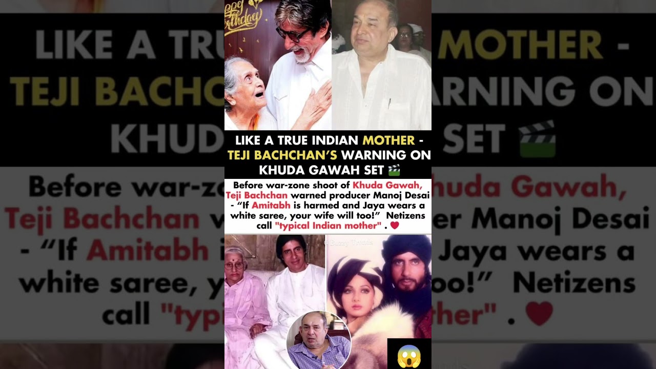 Amitabh's Mom Warned Manoj Desai If Jaya Wears A White Saree Your Wife Will Too