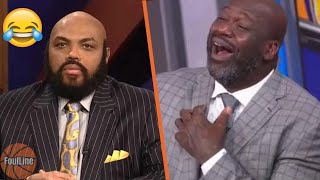 Charles Barkley Making Shaq Die Of Laughter! Funny Moments!