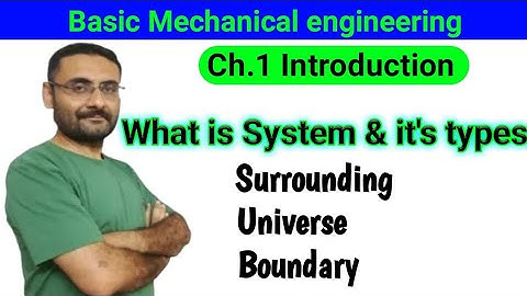 What is System | Types | Open, Close, Isolated Systems | Surrounding, Boundary Universe BME 1st year