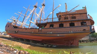 Biggest Thematic Boat in BRAZIL is Launched at SEA  Galeão Santa Trindade