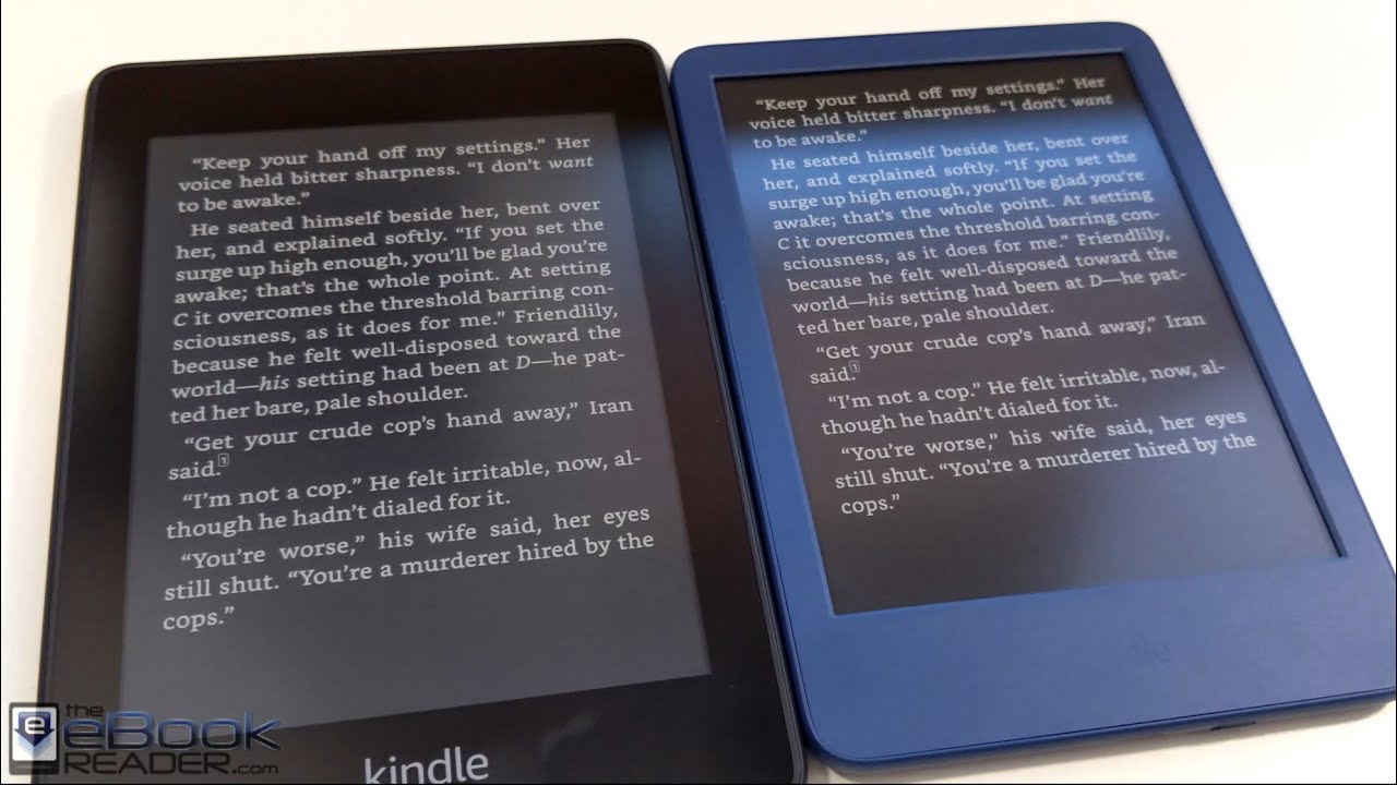 2022 Kindle vs Paperwhite 4 Comparison Review YouTube