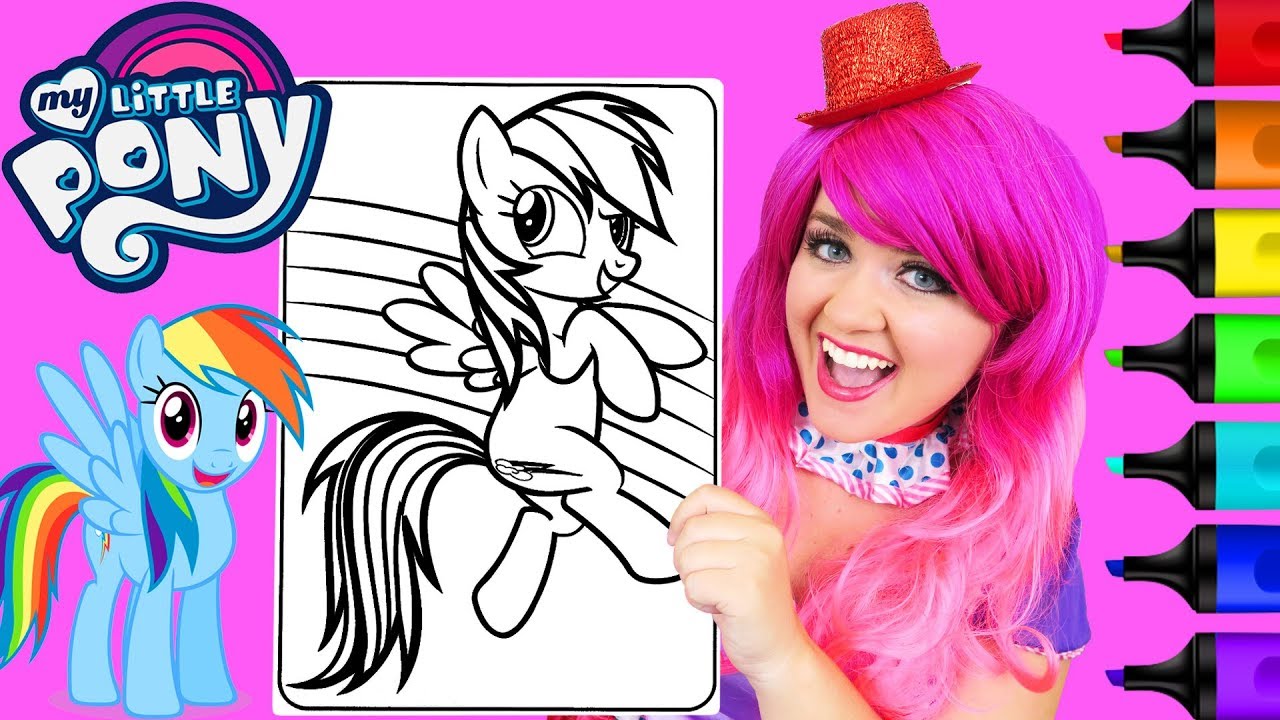 pics Kimmi The Clown My Little Pony coloring my little pony rainbow dash coloring page prismacolor markers kimmi the clown