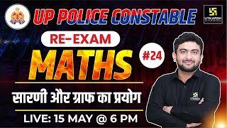 UP Police Constable 2024 | MATHS #24 | सारणी और ग्राफ का प्रयोग | Mahendra Goyal Sir | UP Utkarsh
