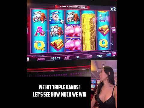 Vegas Slots - Raiding The Piggy Bank For Free Spins Jackpot #Shorts