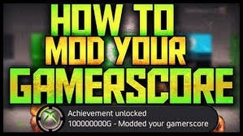 HOW TO MOD YOUR XBOX GAMERSCORE!!
