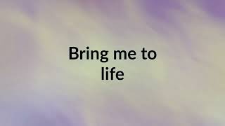 Evanescence-Bring Me To Life lyrics