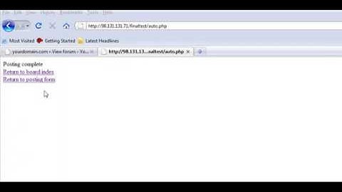 phpbb3 Auto Forum Demo