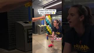 Caitlin Clark does the Reflex challenge #hoodnews #caitlinclark #reflexchallenge #wnba #sports #lol