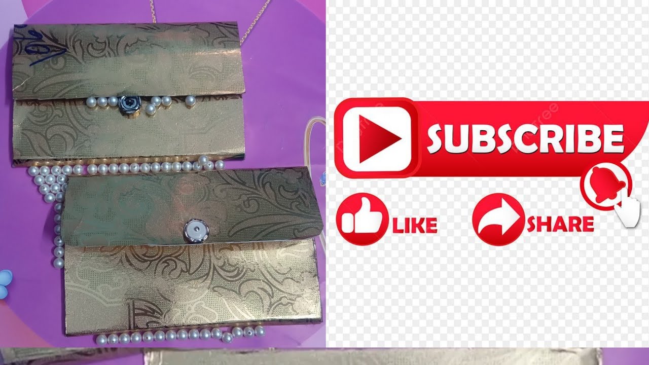 Recycling saree box transform beautiful hand pocket 