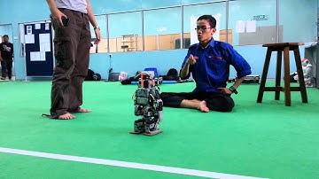 Bioloid with Embedded PC stable walking