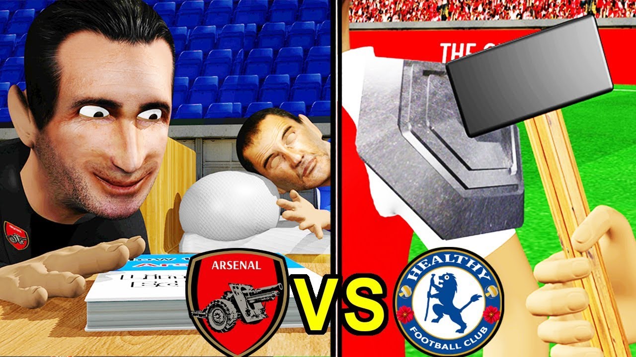 ARSENAL vs CHELSEA 2-0 | Cartoon Highlights - YouTube