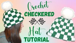 Crochet Plaid Hat Tutorial for Beginners