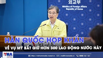 Hàn Quốc họp khẩn về vụ Mỹ bắt giữ hơn 300 lao động nước này - VNAMedia