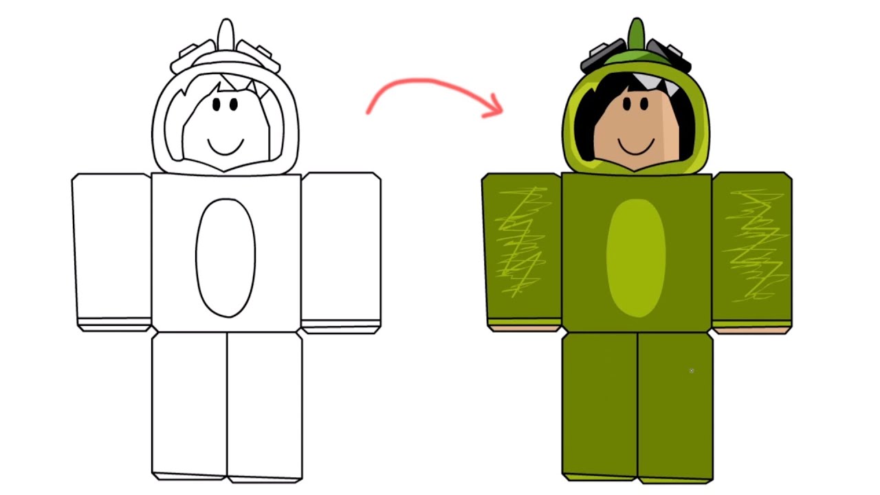 Drawing Roblox Avatars 3 Youtube - roblox avatar drawing template